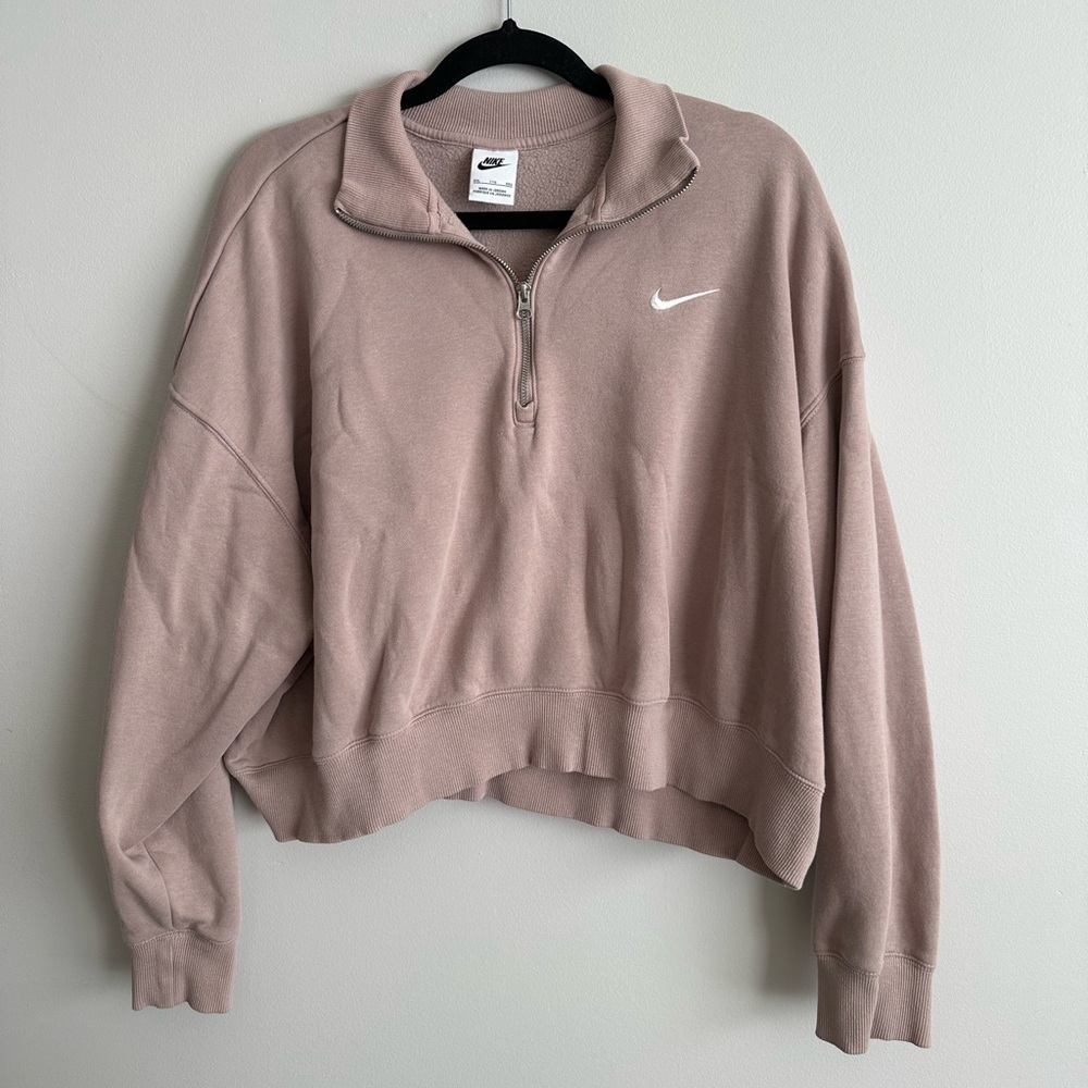 Nike Blush Pink Half-Zip Pullover
